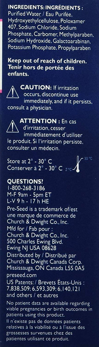 Pre-Seed Personal Lubricant, 40 mL | Toronto Wellness Pharmacy Pre-Seed Personal Lubricant, 40 mL | Toronto Wellness Pharmacy